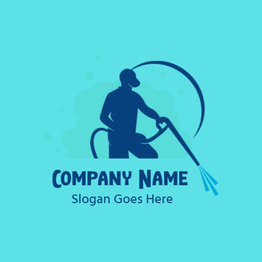 cleaning company business design logo