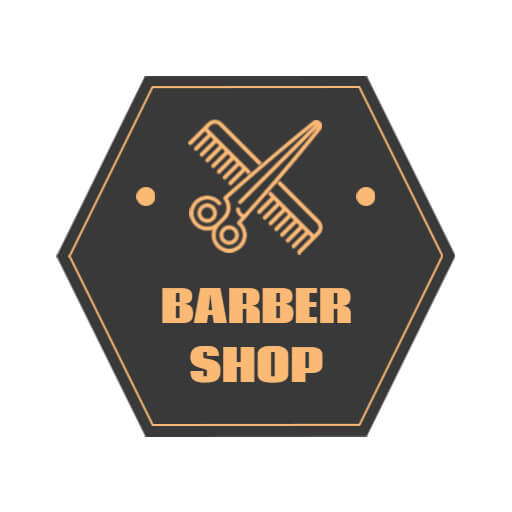 creative barber shop logo