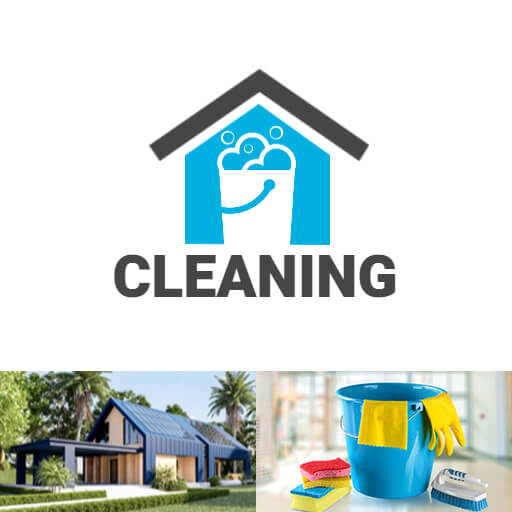 creative cleaning logo
