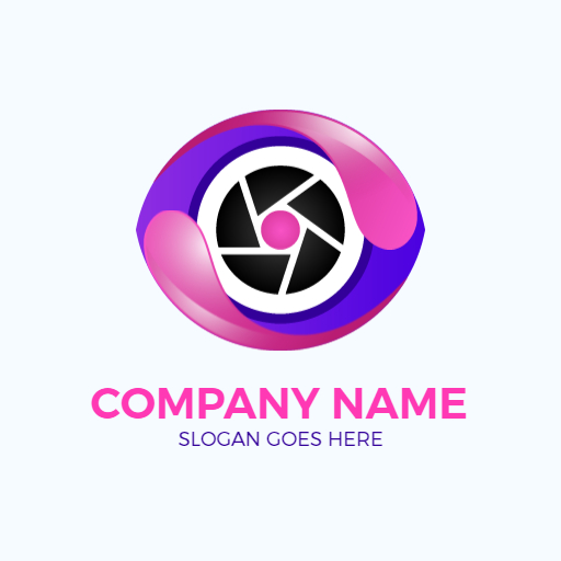 neon color photography logo ideas
