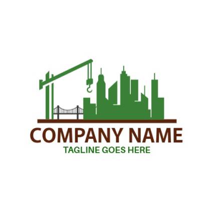 Green City Construction Logo Template