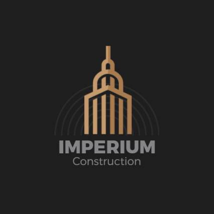 Gold Minimal Construction Logo Design