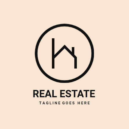minimalist real estate logo