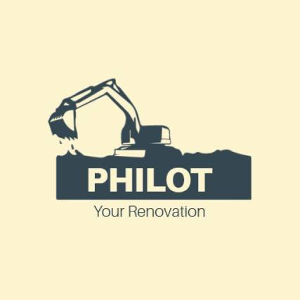Retro Style Construction Logo