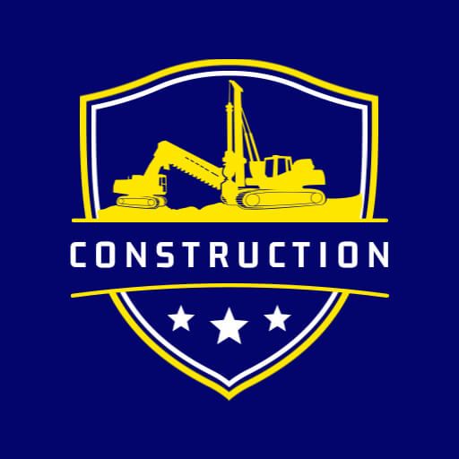 vintage construction logo