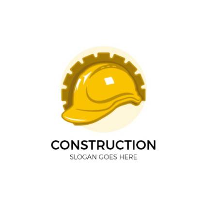 Safety Yellow Construction Cap Logo