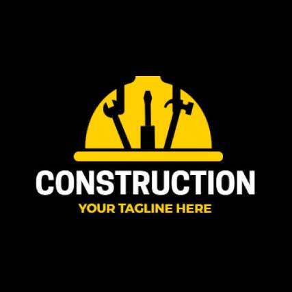 Tools Yellow Construction Logo