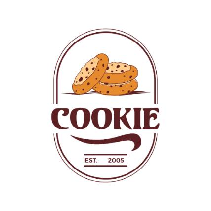 Bakery Logo in Brown Cookie Style