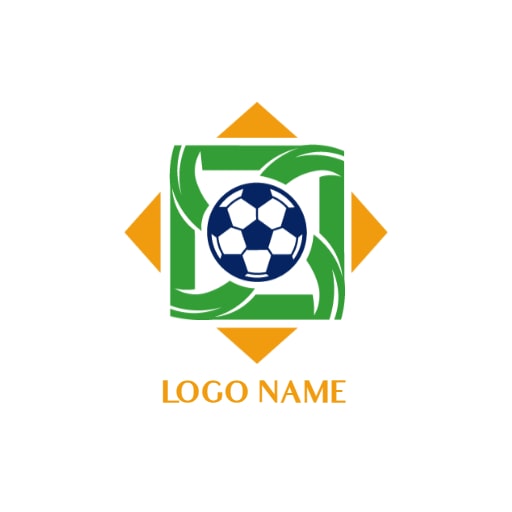 yellow and green soccer logo