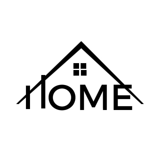 black and white real estate logo