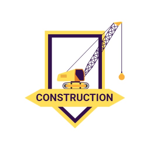 crane construction logo theme
