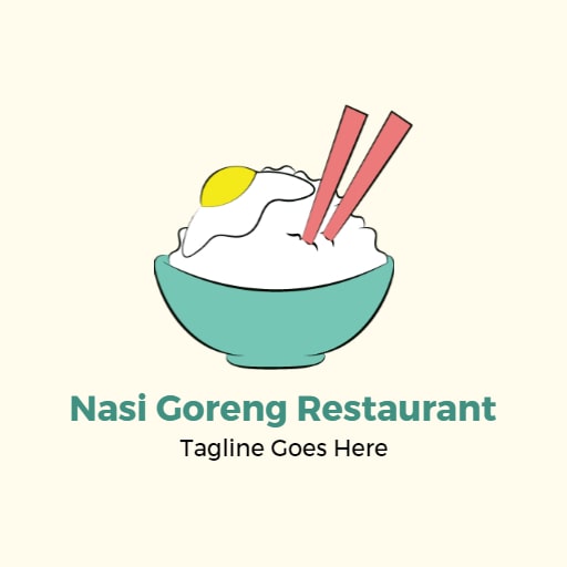 nasi goreng food logo