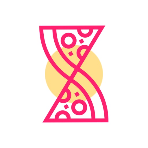 DelishDining pizza restaurant logo design idea