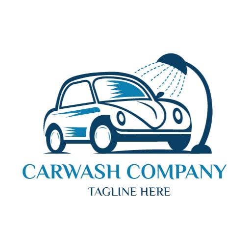 carwash company logo design