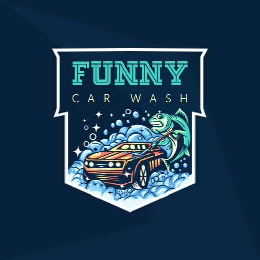 funny carwash logo ideas