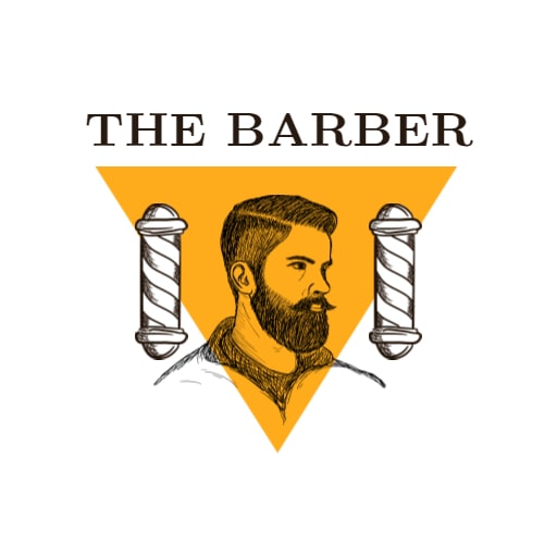 triangle icon barber logo