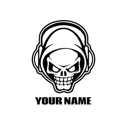 horror theme dj logo idea