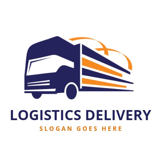 logistics delivery truck logo
