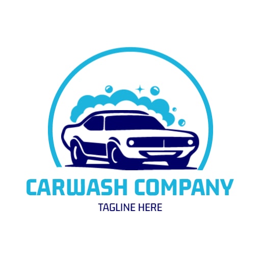 carwash company logo design