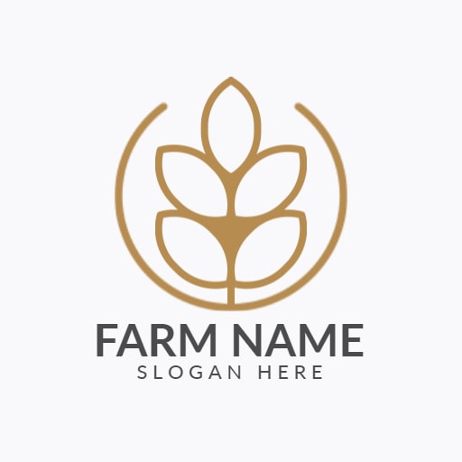 Minimalist farm logo
