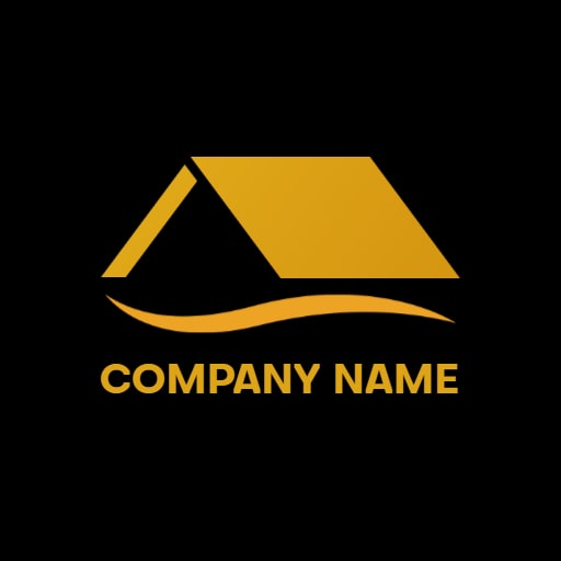 black and gold  logo