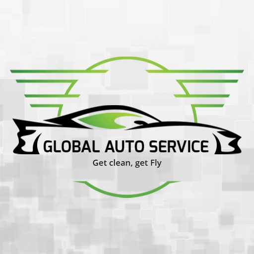 global auto service carwash logo design