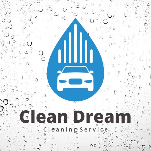 clean dream carwash logo design
