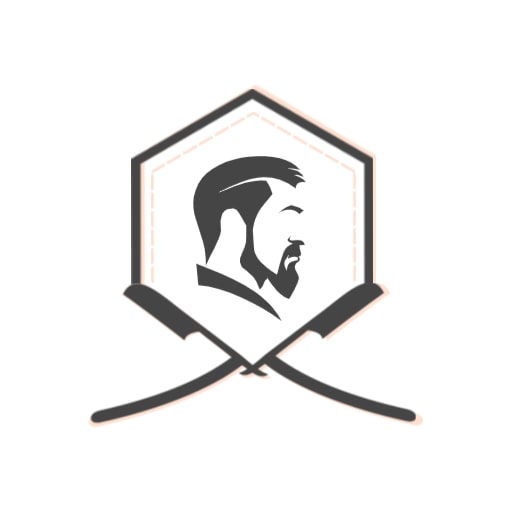 minimalis barber logo design