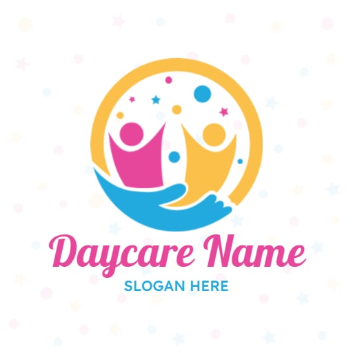 multicolor daycare logo