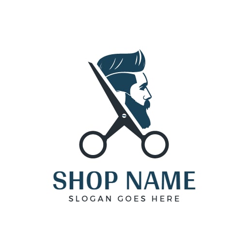 male barber shop logo 