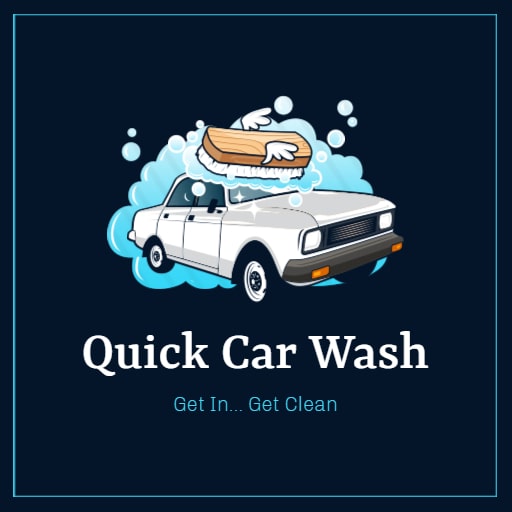 cartoon theme carwash logo ideas
