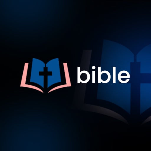 Dark theme bible church logo