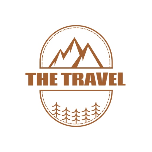 mountain theme travel logo