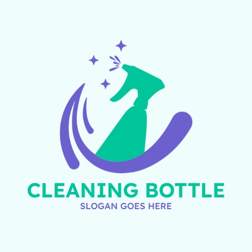 Cleaning Bottle Logo Design