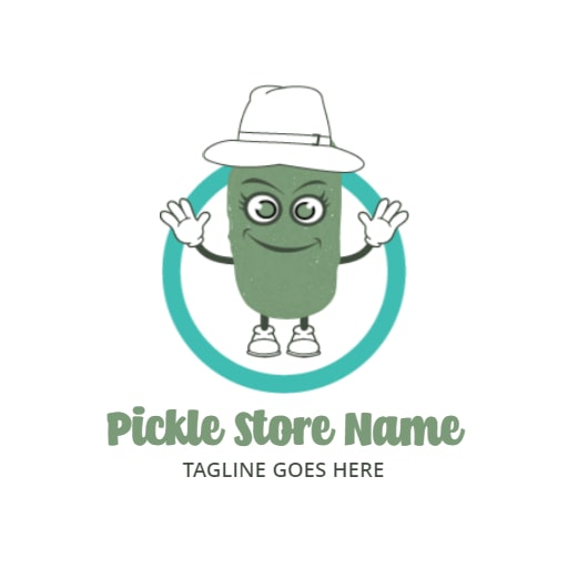 pickle shop food logo