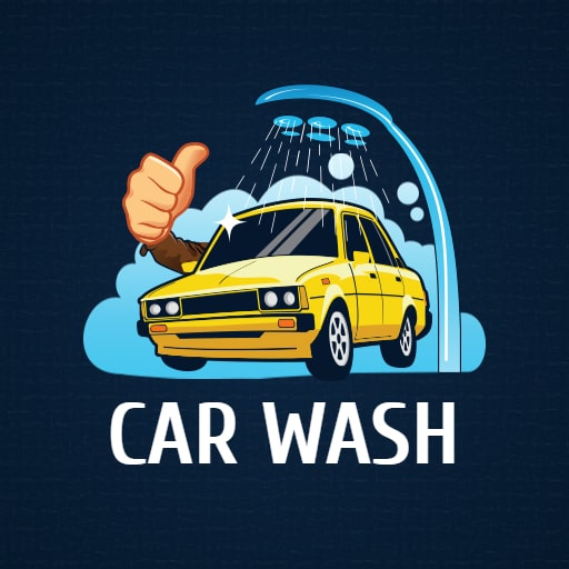 unique carwash logo design