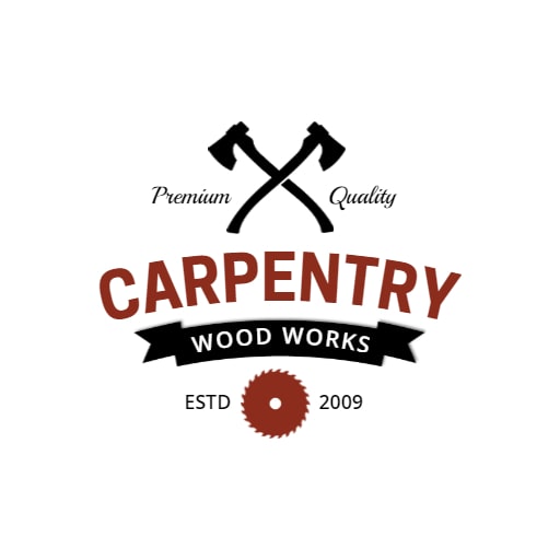 wood carpentry logo for handyman