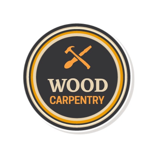 wood carpentry logo design