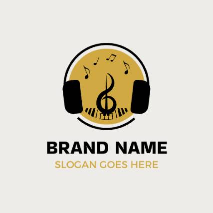 Tech Tones Golden Dj Logo