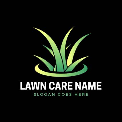Fern Green and Black Landscaping Logo