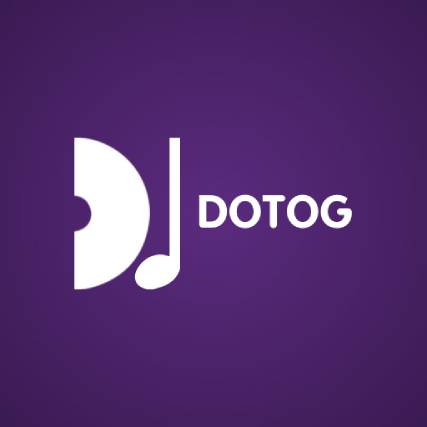 Minimalist Purple Dj Logo