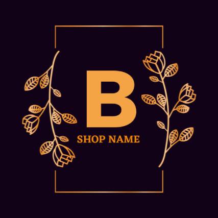 Art Deco Floral Vintage Logo