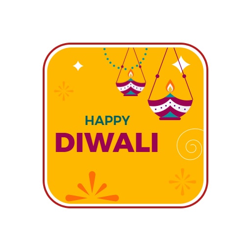 minimalist diwali logo