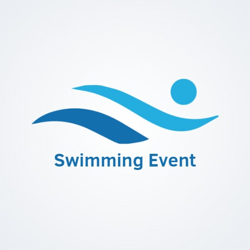 swimming event logo