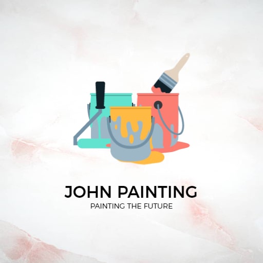abstract backgroung paint logo design