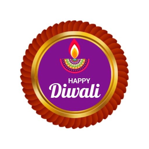 abstract diwali logo design