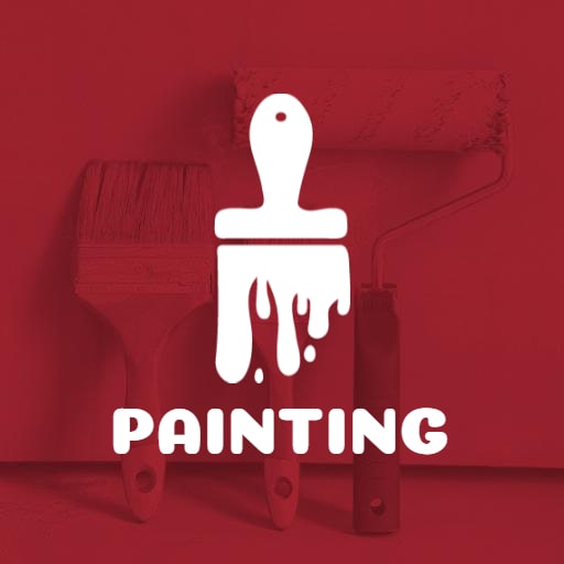 red and white paint logo