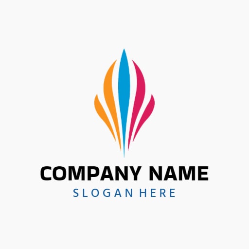 three colour brand logo