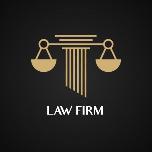 black and gold law firm logo