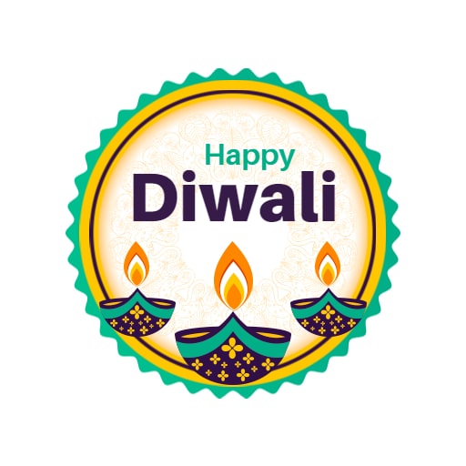 minimalist diwali logo
